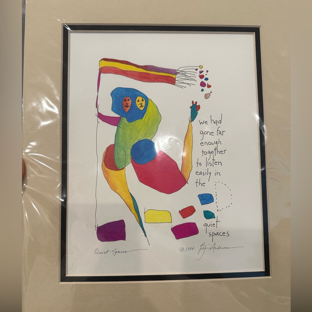 NWOT Brian Andreas “Quiet Spaces” StoryPeople Print (11” x 14”)